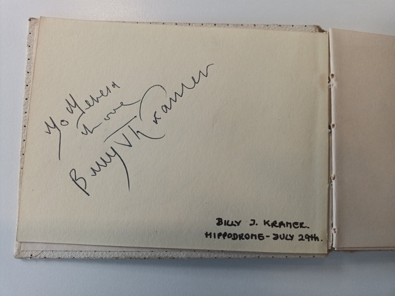 1964 pop music autographs, including Gerry and the Pacemakers