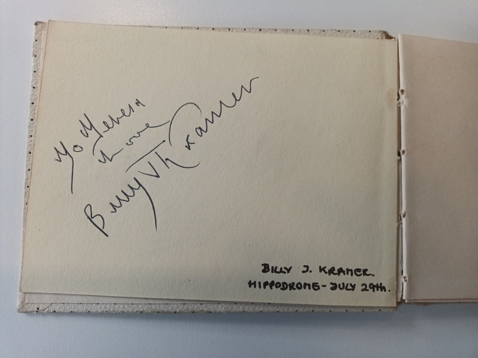 1964 pop music autographs, including Gerry and the Pacemakers