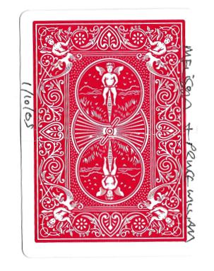 Prince William autographed playing card