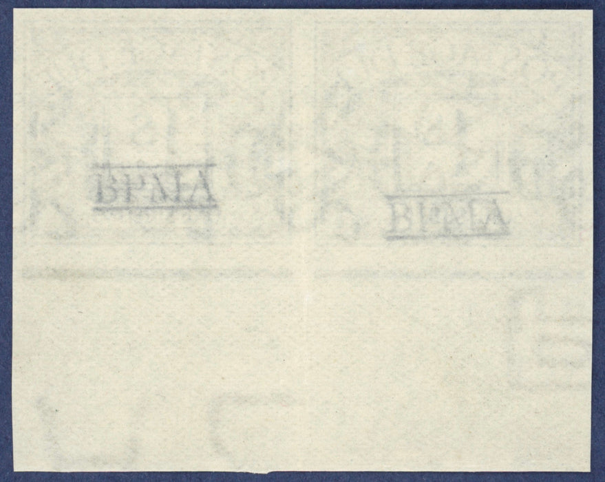 Great Britain 1915 1s bright blue "Postage due" (Somerset House printing) imprimaturs, SGD8var