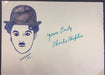 Charlie Chaplin signed portrait
