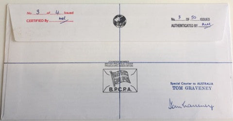 Vic Lewis Cricket Club signed cover