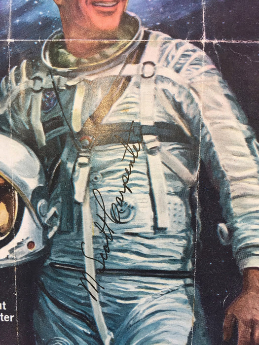 M Scott Carpenter signed Newsweek magazine cover