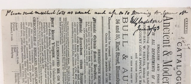 William Gladstone signed title page
