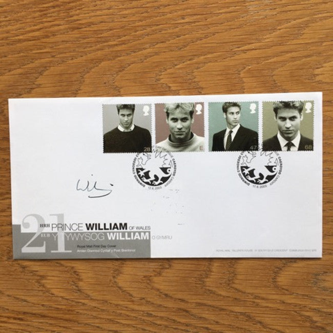 Prince William signed 2003 first day cover
