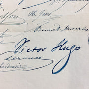 Victor Hugo signed document