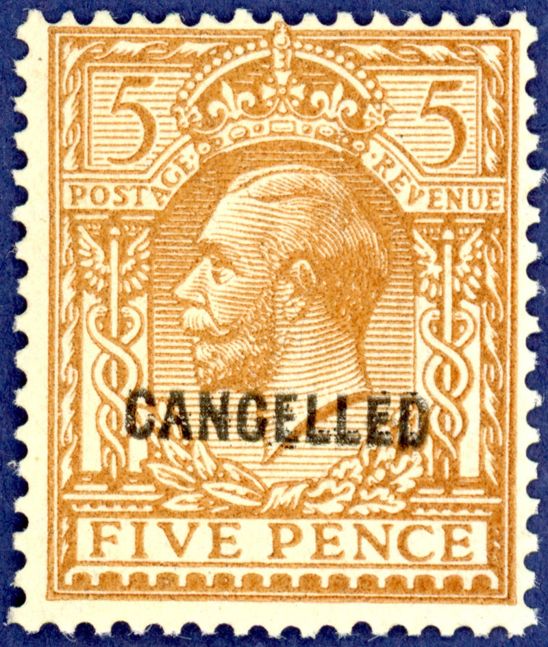 Great Britain 1924 5d brown, SG425var