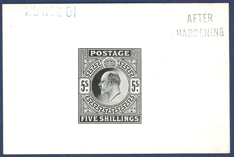Great Britain 1901 5s die proof, SG263var.
