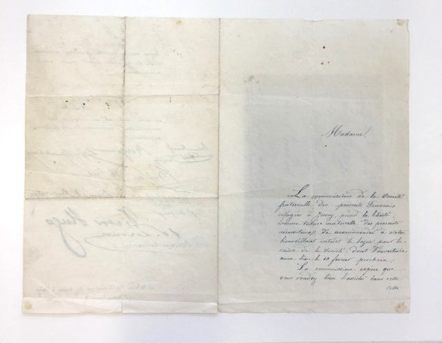 Victor Hugo signed document