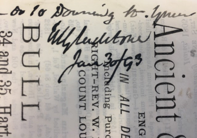 William Gladstone signed title page
