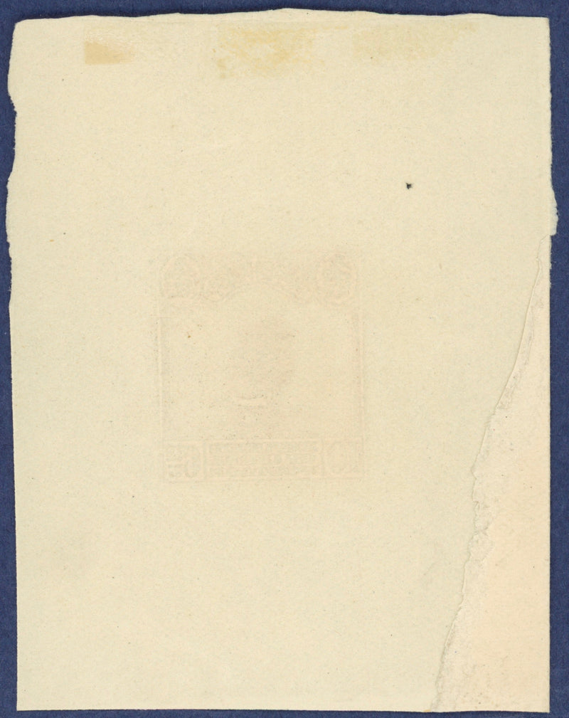 China 1913 Waterlow die proof of 10c 'Junk'