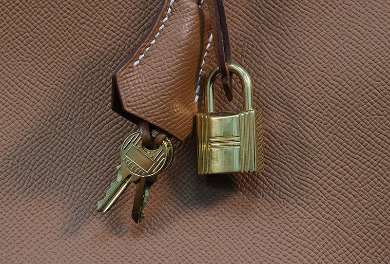 Hermes Birkin 35 handbag in Gold Epsom Leather with Gold Hardware
