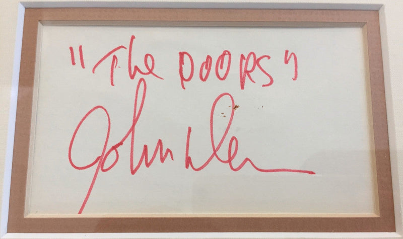 The Doors complete set of signatures