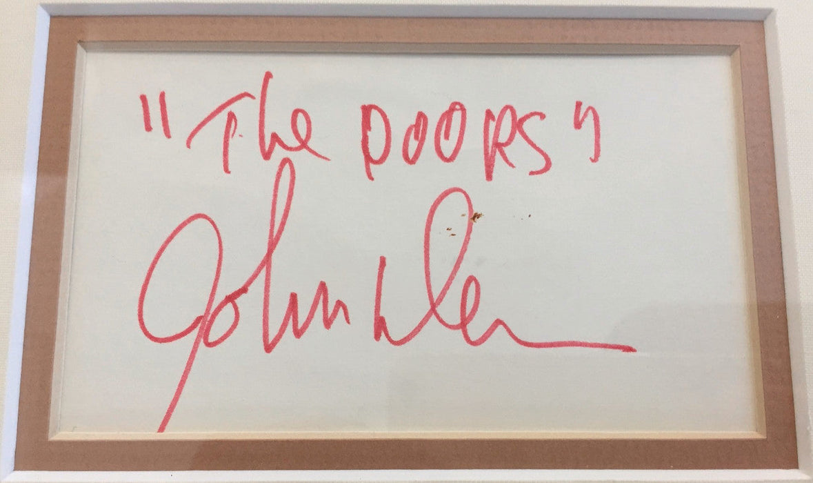 The Doors complete set of signatures
