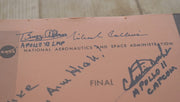 Apollo 11 signed flight plan