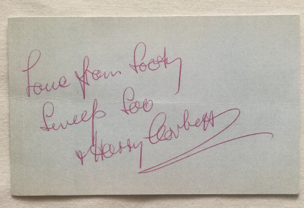 Two original Sooty puppets, and Harry Corbett autograph