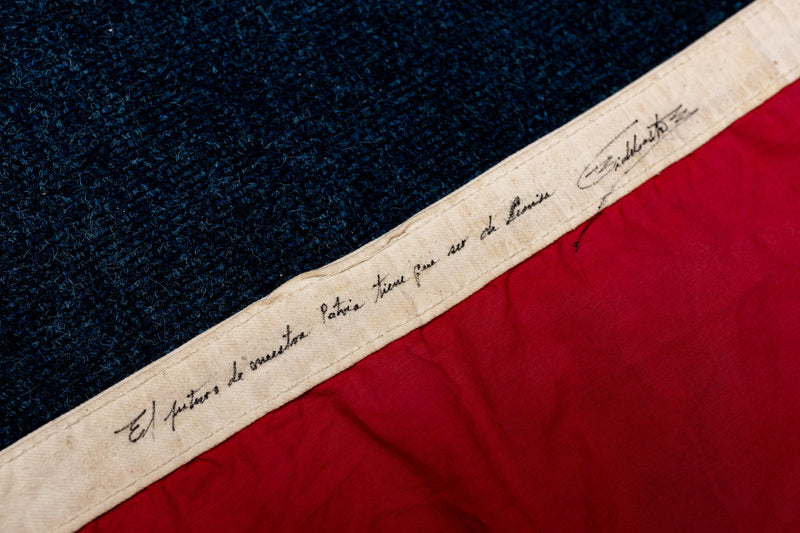 Fidel Castro’s personal signed Cuban flag