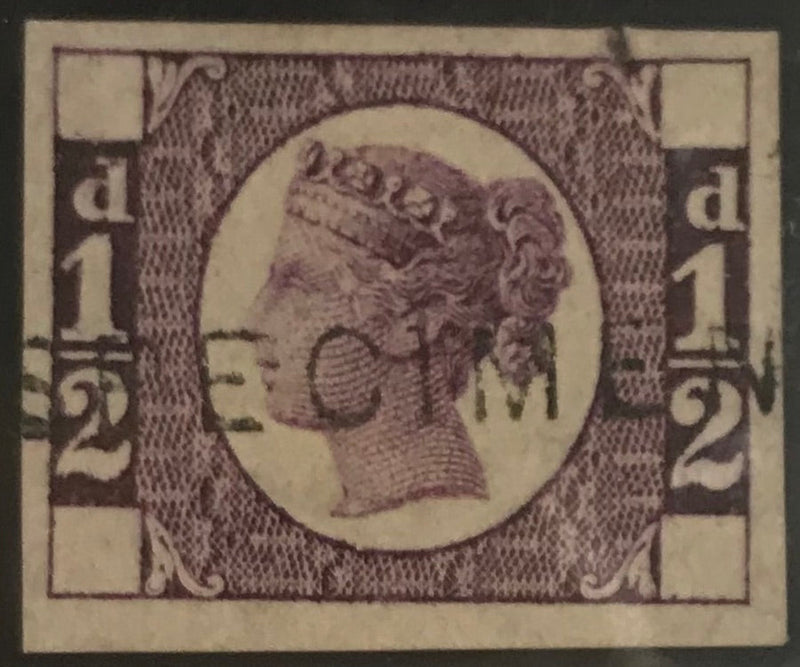 Great Britain 1878 ½d die proof for lighter and more fugitive colours, SGDP67