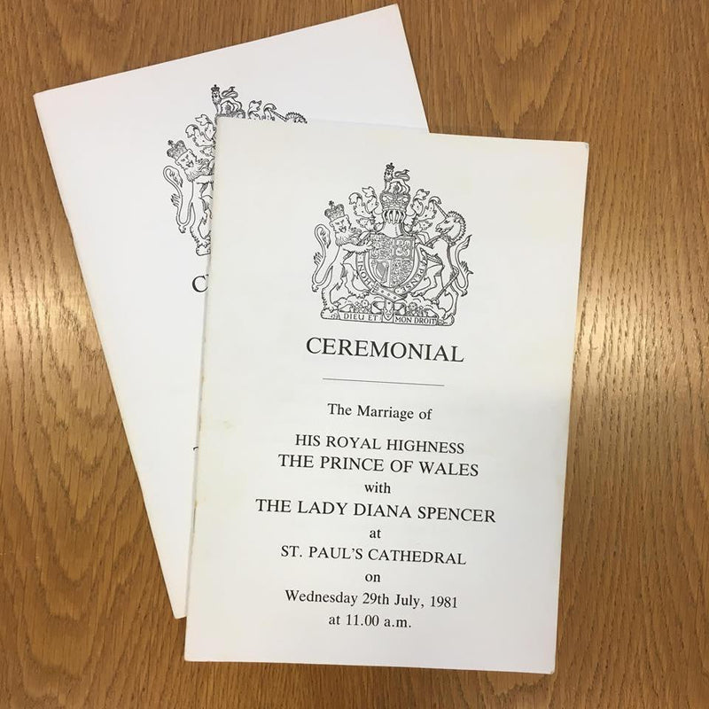Charles Diana wedding collection