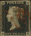 Great Britain 1840 1d black, Plate 1a, SG2