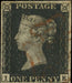 Great Britain 1840 1d black, Plate 5, SG2