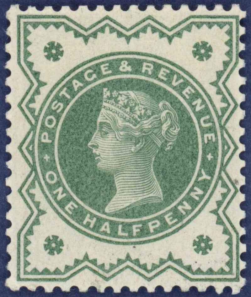 Great Britain 1900 ½d colour trial, SG213var
