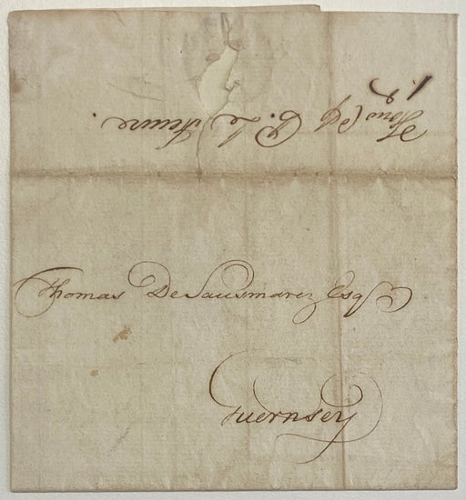 Great Britain 1793 Southampton Forwarding Agent Cover to Guernsey