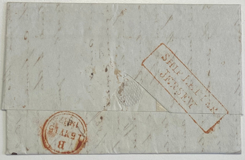 Great Britain 1837 Jersey Ship Letter