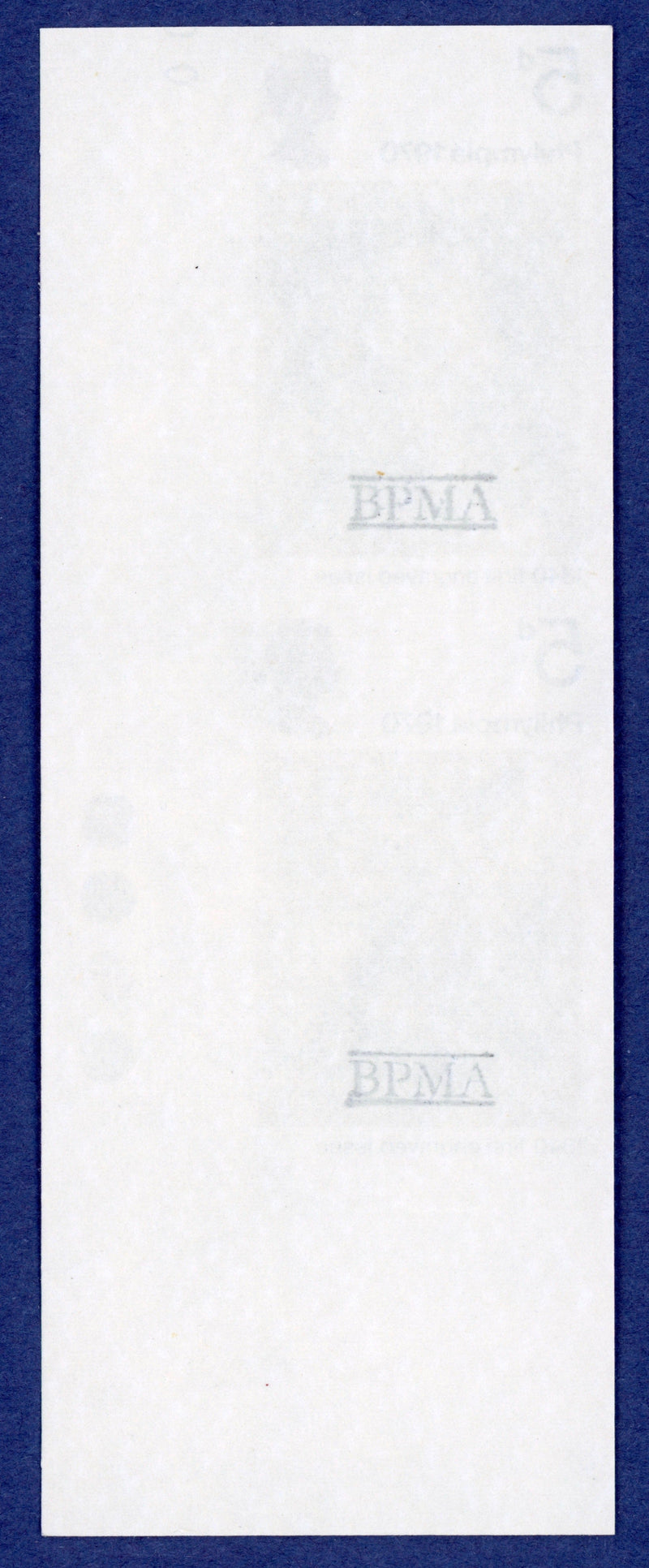 Great Britain 1970 5d "Philympia 70" Stamp Exhibition imprimaturs, SG835var