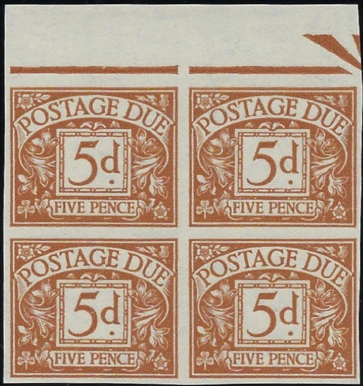 Great Britain 1936 5d Postage Due. SGD24 var