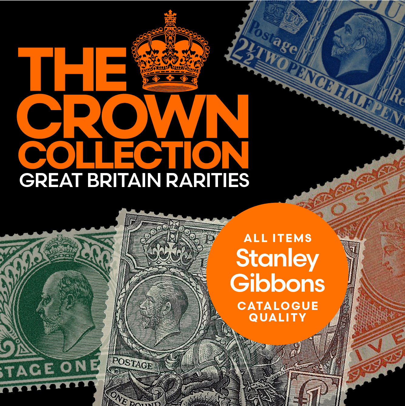 The Crown Collection Great Britain Rare Stamp Auction