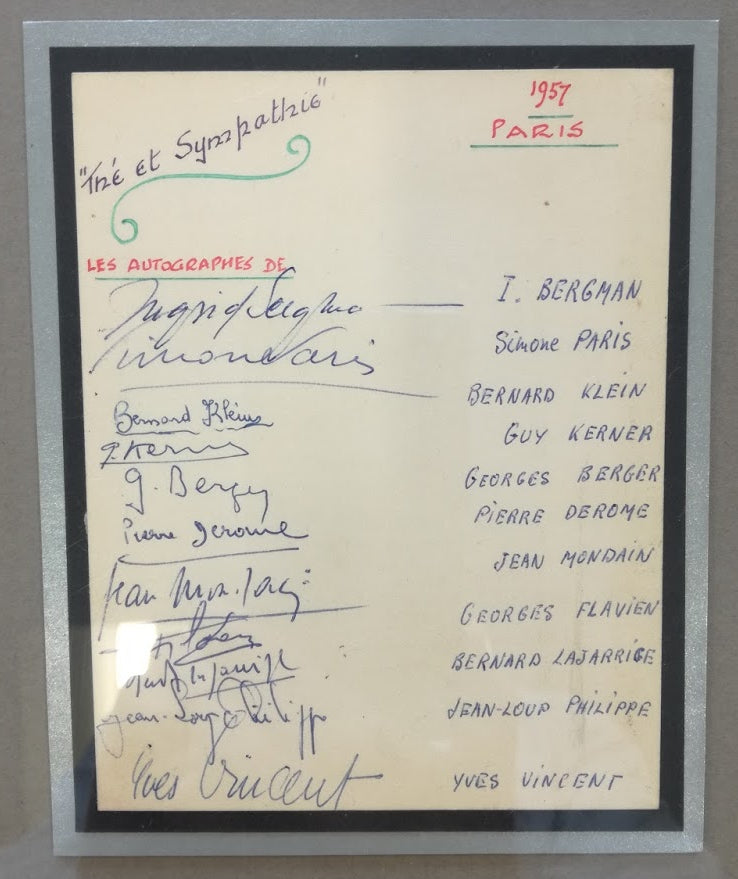 Ingrid Bergman autograph