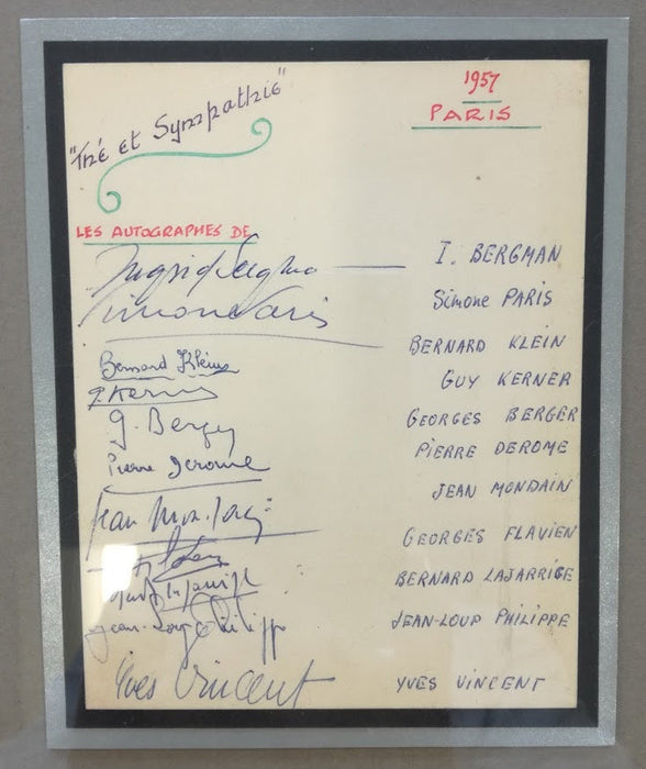 Ingrid Bergman autograph