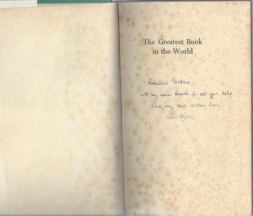 Enid Blyton Signed Book 