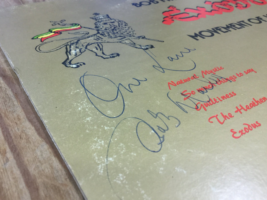 Bob Marley autographed Exodus album