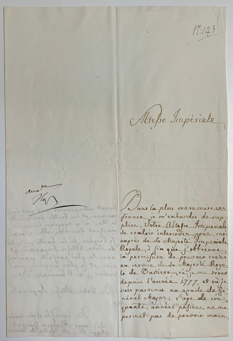 Napoleon Bonaparte signed letter