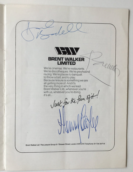 Signed boxing programme