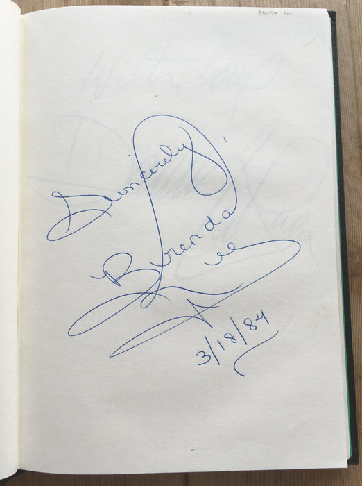 Autograph book featuring more than 170 famous signatures