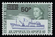 British Antarctic Territory 1971 Decimal currency 50p on 10s ultramarine and emerald SG37w