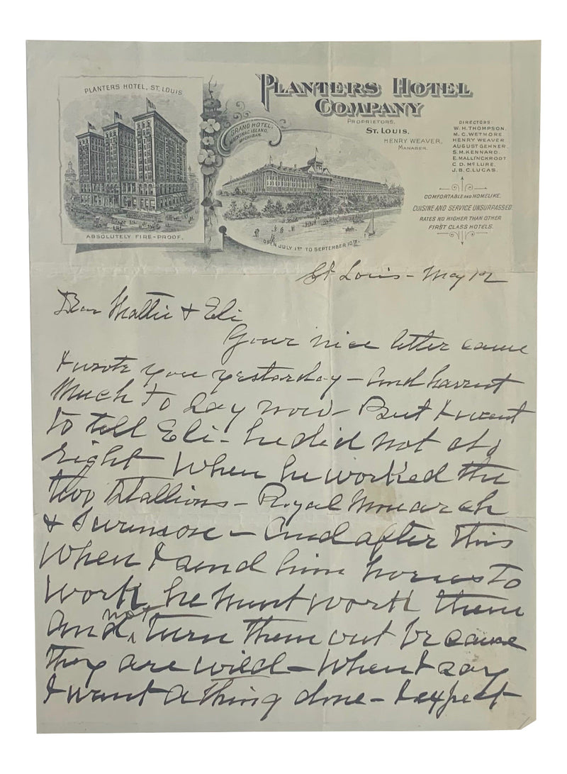 'Buffalo Bill' Cody signed letter