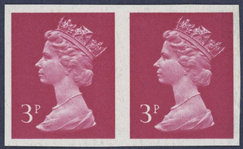 Great Britain 1980 3p Bright Magenta Machins error, SGX930a