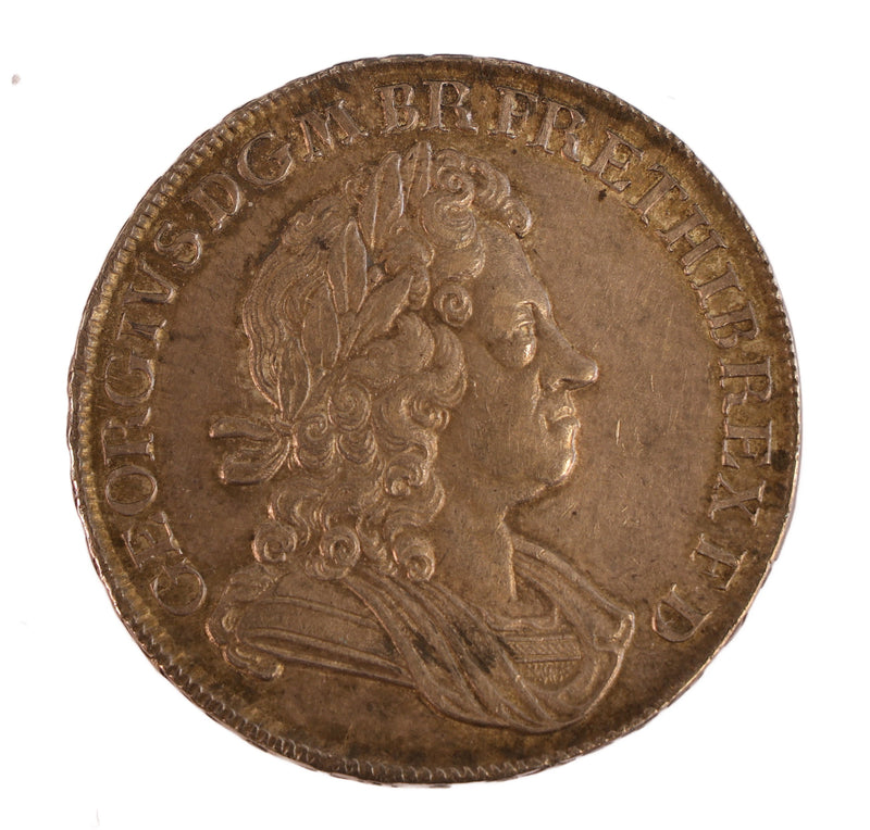 Great Britain George II Silver Crown Silver from the West and Wales 1716