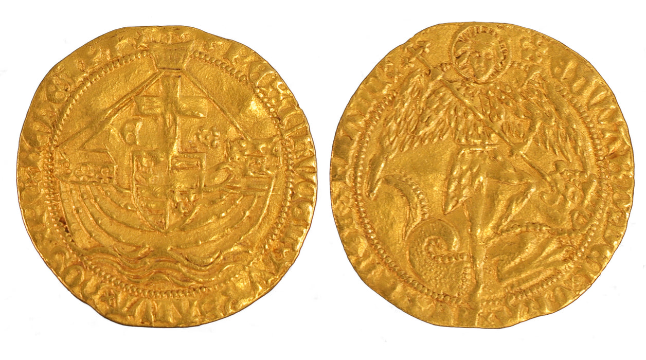 England Edward IV (2nd Reign) Gold Angel struck at London c1482