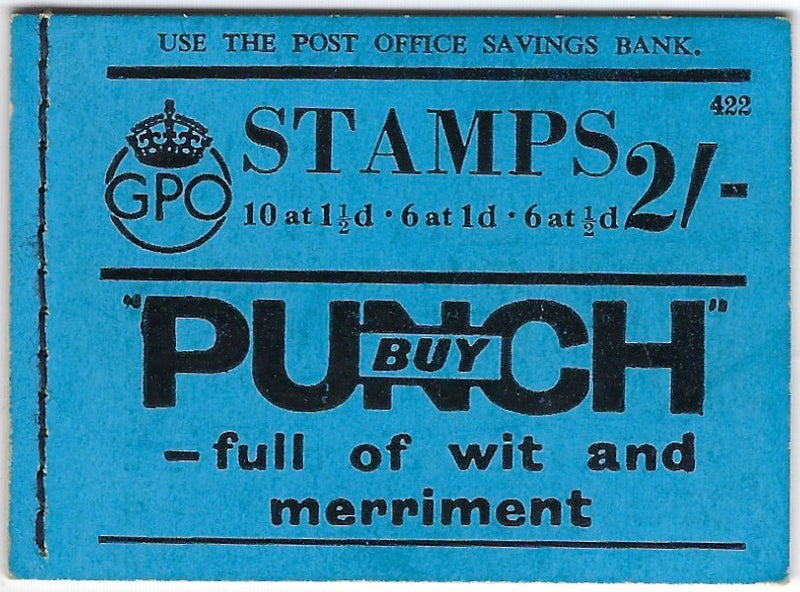 Great Britain 1938 2s Booklet (Edition 422), SGBD12