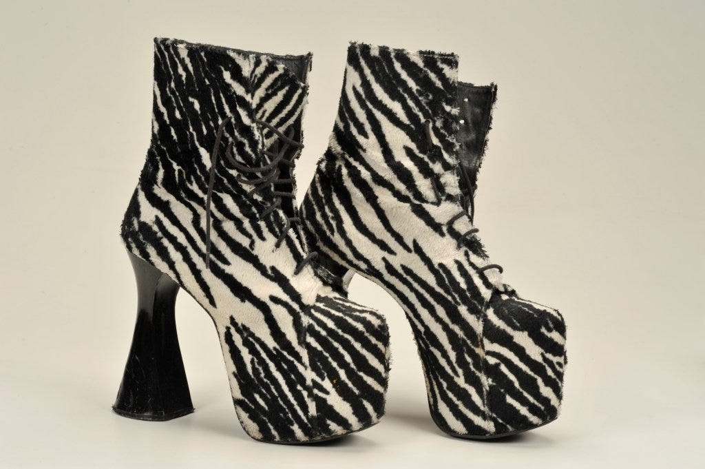 Cher stage-worn platform shoes
