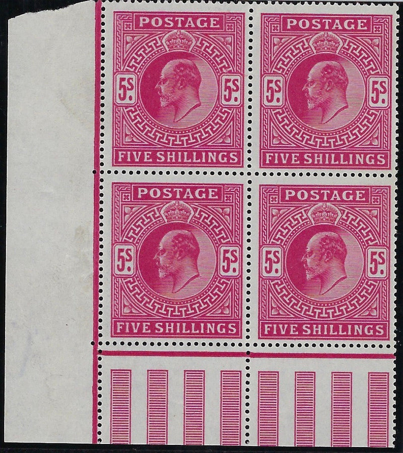 Great Britain 1902 5s Deep bright carmine, SG264
