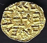 Menovingiens Quentovic AE Tremissis. Excellent fine