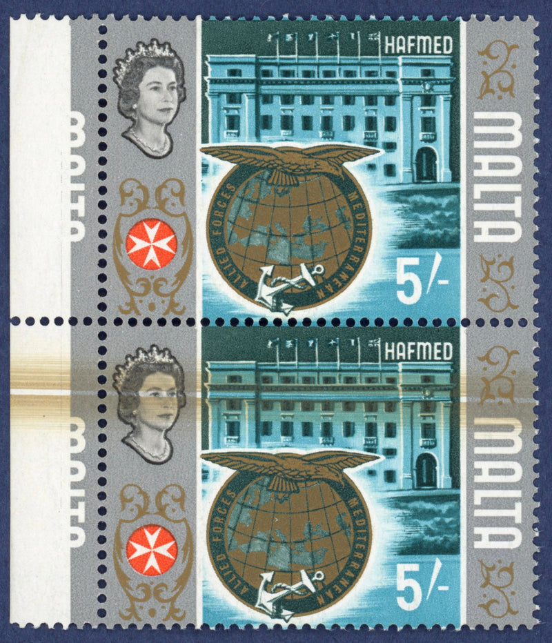 Malta 1965-70 5s 'HAFMED' variety, SG346var
