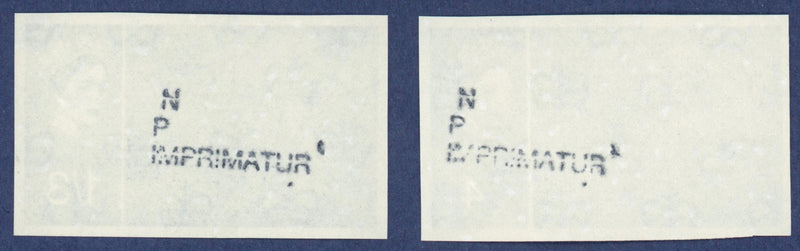 Great Britain 1965 4d-1s3d Churchill Commemoration (Phosphor) imprimaturs, SG661/2p var