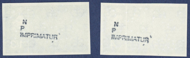 Great Britain 1965 4d-1s3d Churchill Commemoration (Phosphor) imprimaturs, SG661/2p var